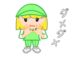 Japanese caddie, named Candy a1 sticker #12639043