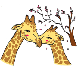 Giraffe Panay sticker #12639067
