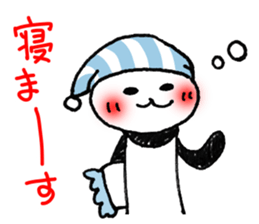 Hand-painted panda 7 sticker #12639657