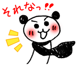 Hand-painted panda 7 sticker #12639660