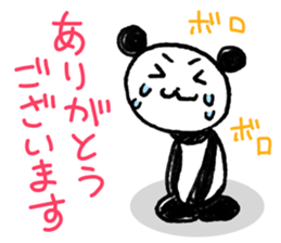 Hand-painted panda 7 sticker #12639672