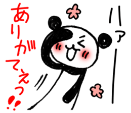 Hand-painted panda 7 sticker #12639673
