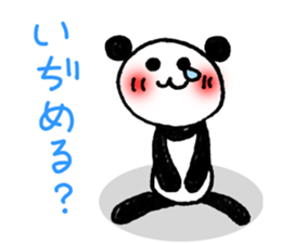 Hand-painted panda 7 sticker #12639684