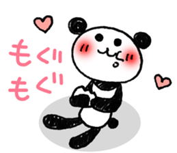 Hand-painted panda 7 sticker #12639687