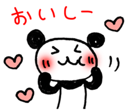 Hand-painted panda 7 sticker #12639688