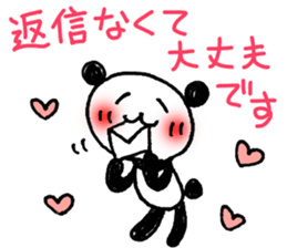 Hand-painted panda 7 sticker #12639692