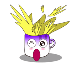 Mischievous White Cups sticker #12639777