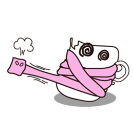 Mischievous White Cups sticker #12639778