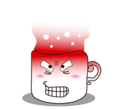 Mischievous White Cups sticker #12639779