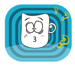 Mischievous White Cups sticker #12639783