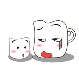 Mischievous White Cups sticker #12639785