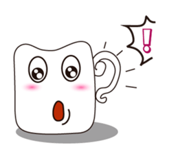Mischievous White Cups sticker #12639787
