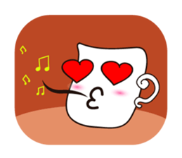 Mischievous White Cups sticker #12639790