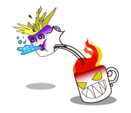 Mischievous White Cups sticker #12639801