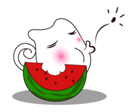 Mischievous White Cups sticker #12639803