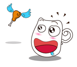 Mischievous White Cups sticker #12639810