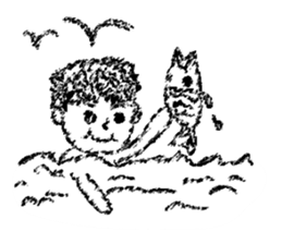 Retro curls doll sticker #12640276