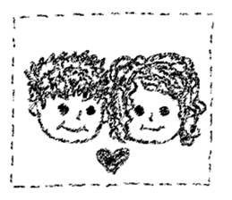 Retro curls doll sticker #12640278