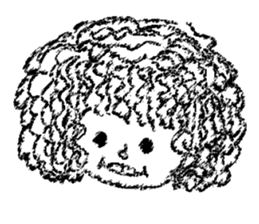 Retro curls doll sticker #12640283