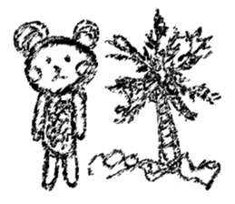 Retro curls doll sticker #12640292