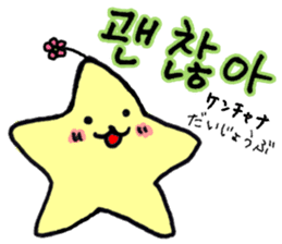 Everyday Korean stars and cat Sticker sticker #12640613