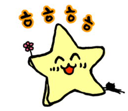 Everyday Korean stars and cat Sticker sticker #12640631