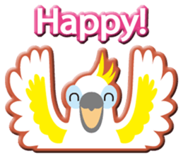 Dance good Sulphur-Crested Cockatoo2 sticker #12640721