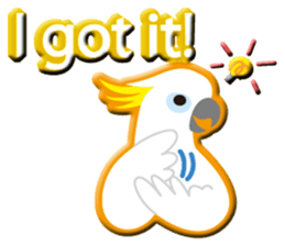 Dance good Sulphur-Crested Cockatoo2 sticker #12640725