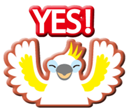 Dance good Sulphur-Crested Cockatoo2 sticker #12640730