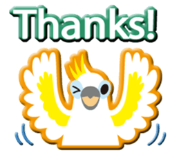 Dance good Sulphur-Crested Cockatoo2 sticker #12640733