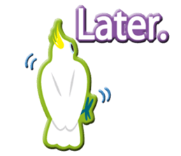 Dance good Sulphur-Crested Cockatoo2 sticker #12640735