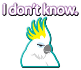 Dance good Sulphur-Crested Cockatoo2 sticker #12640741