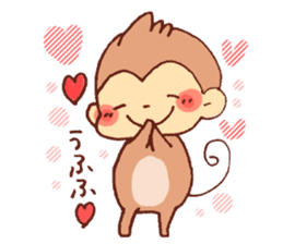 Yuruyuru Graffiti monkey sticker #12641183
