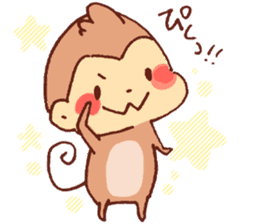 Yuruyuru Graffiti monkey sticker #12641184