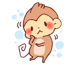 Yuruyuru Graffiti monkey sticker #12641197
