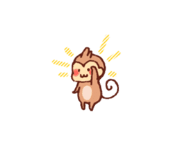 Yuruyuru Graffiti monkey sticker #12641198