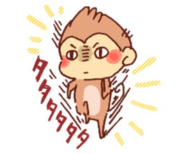 Yuruyuru Graffiti monkey sticker #12641200