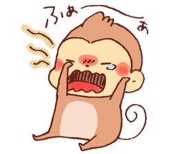 Yuruyuru Graffiti monkey sticker #12641207