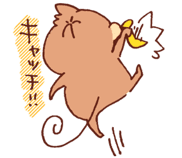 Yuruyuru Graffiti monkey sticker #12641209