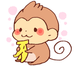 Yuruyuru Graffiti monkey sticker #12641212
