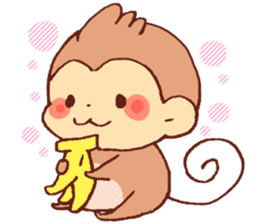 Yuruyuru Graffiti monkey sticker #12641212