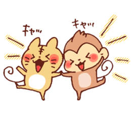 Yuruyuru Graffiti monkey sticker #12641216