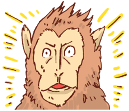 Yuruyuru Graffiti monkey sticker #12641218