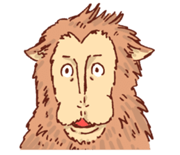 Yuruyuru Graffiti monkey sticker #12641219