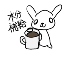 A mountain flag rabbit. sticker #12641508