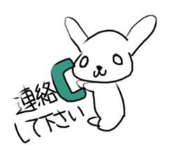 A mountain flag rabbit. sticker #12641516