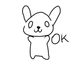 A mountain flag rabbit. sticker #12641517