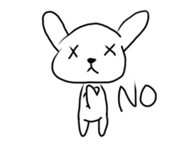 A mountain flag rabbit. sticker #12641518