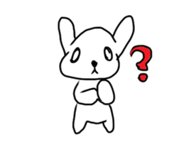 A mountain flag rabbit. sticker #12641524