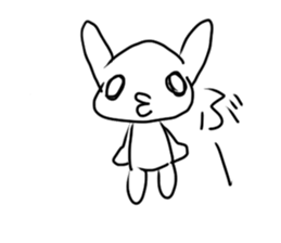 A mountain flag rabbit. sticker #12641532